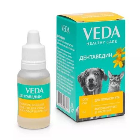 VEDA: Дентаведин, Стоматологический гель, для кошек и собак, 15 гр