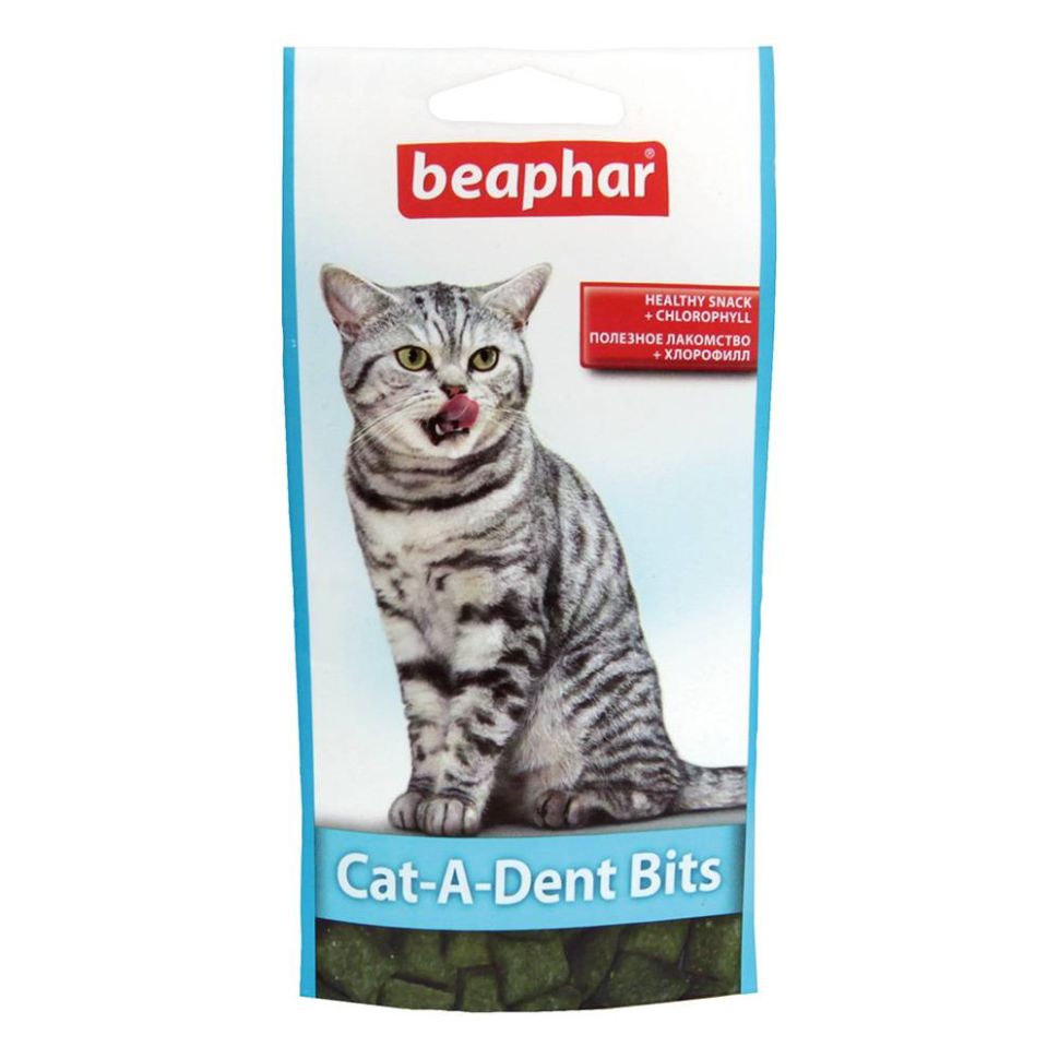 Beaphar: "Cat-A-Dent Bits" подушечки для чистки зубов, для кошек, 35 гр