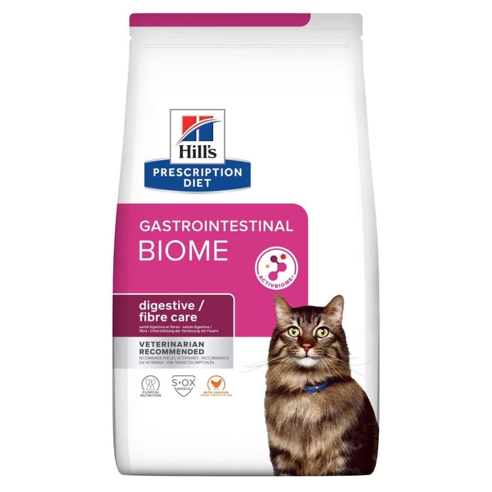 Hill's: Cat Gastrointestinal Biome забота о пищеварении, корм для кошек, курица, 1,5 кг